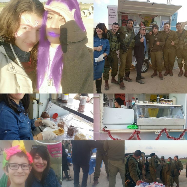 Mars 2017 : Fêter Pourim avec nos soldats, la plus belle des experiences israéliennes !